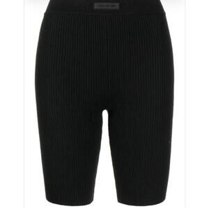 Fear of God Essentials Logo-Patch Ribbed Biker Shorts